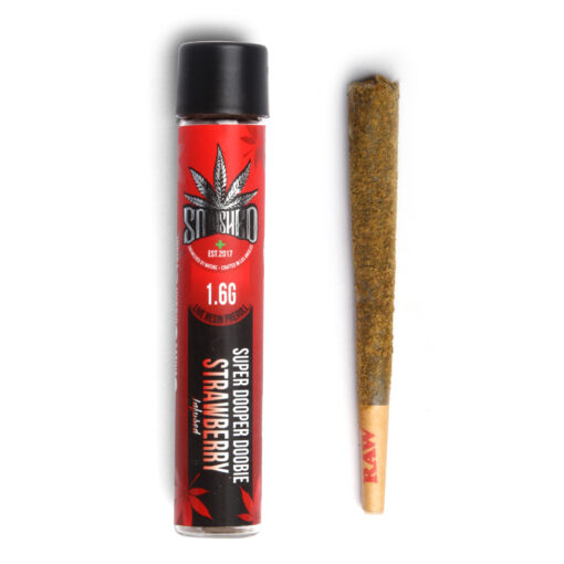 Super Dooper Doobie Strawberry Live Resin Infused Preroll